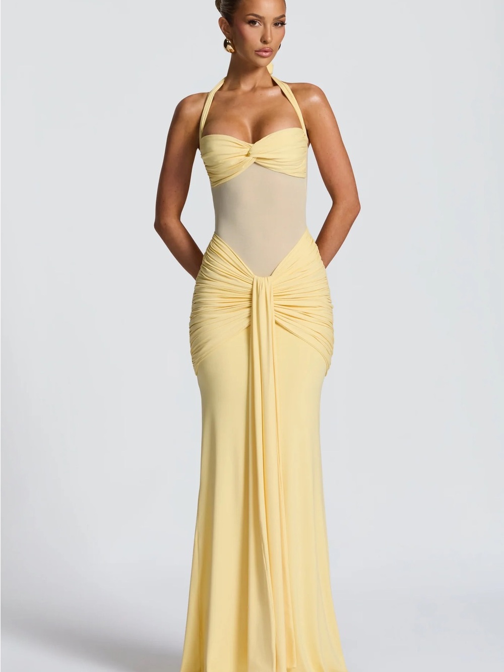 Babyboo Vixen yellow maxi dress